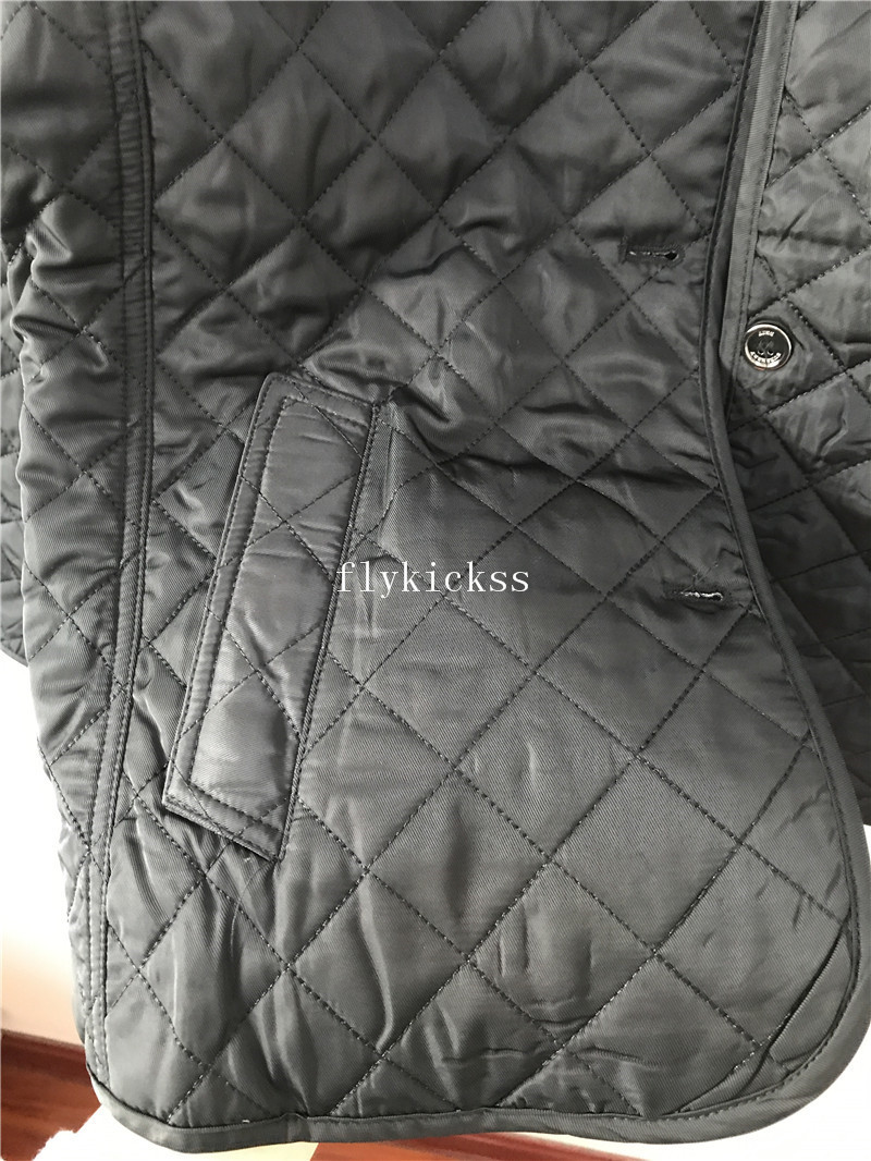 Burberry Winter Coats Women Black Ladies Jackets Overcoats